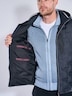Herren Steppjacke mit abnehmbarer Kapuze , Saphirblau