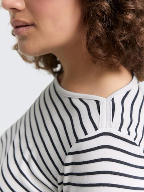 Langarmshirt mit Streifenmuster