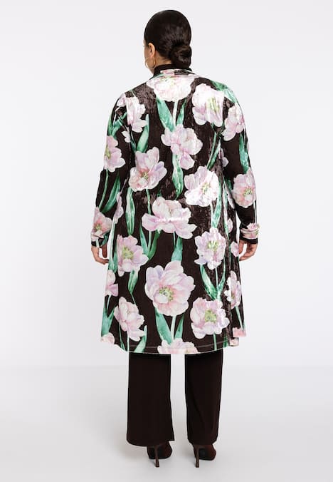 Strickjacke mit Druck