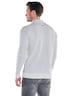 Herren Modisches Strick Overshirt , Silbergrau
