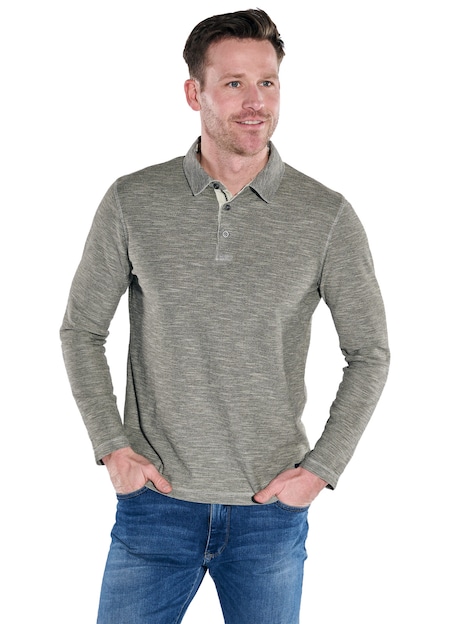 Langarm-Shirt strukturiert