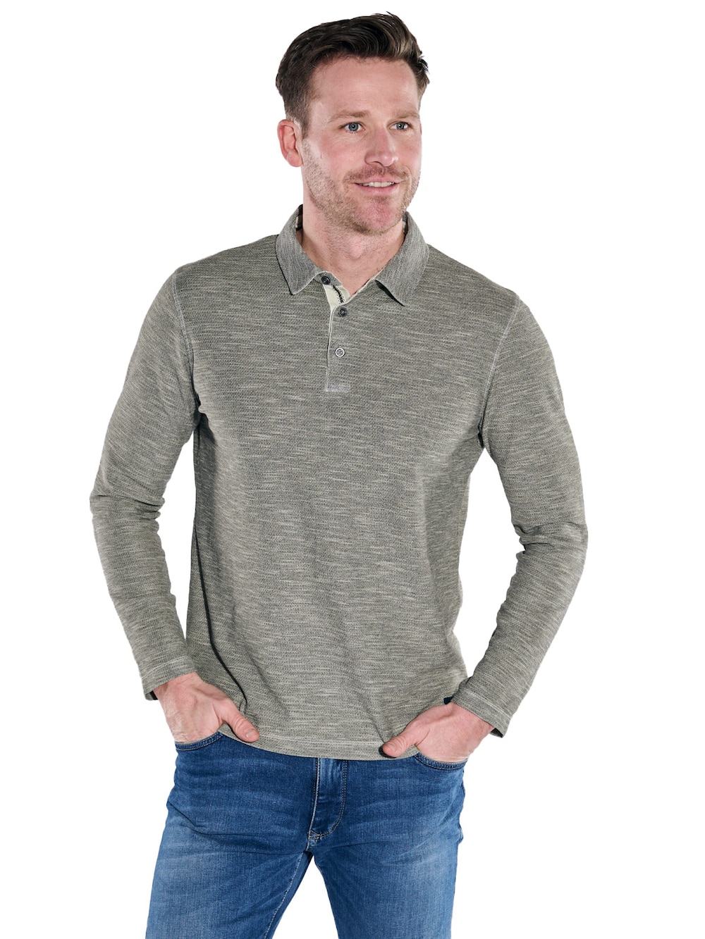 Langarm-Shirt strukturiert
