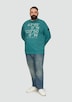 Sweatshirt mit Flock-Print
