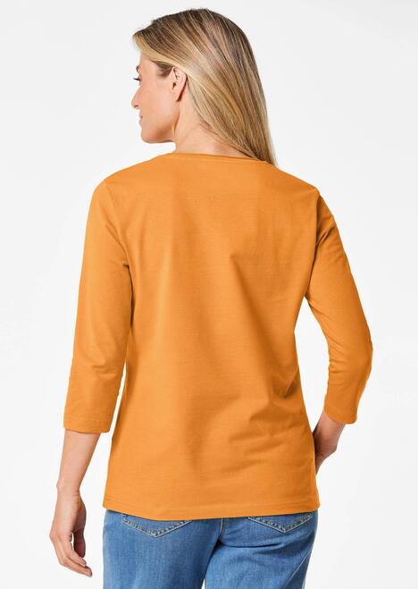 Shirt mit V-Ausschnitt