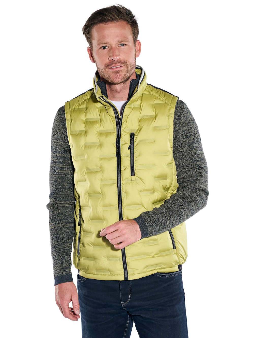 Herren Weste , Gelb
