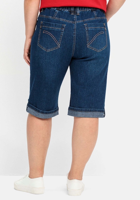 Jeansbermudas Uni