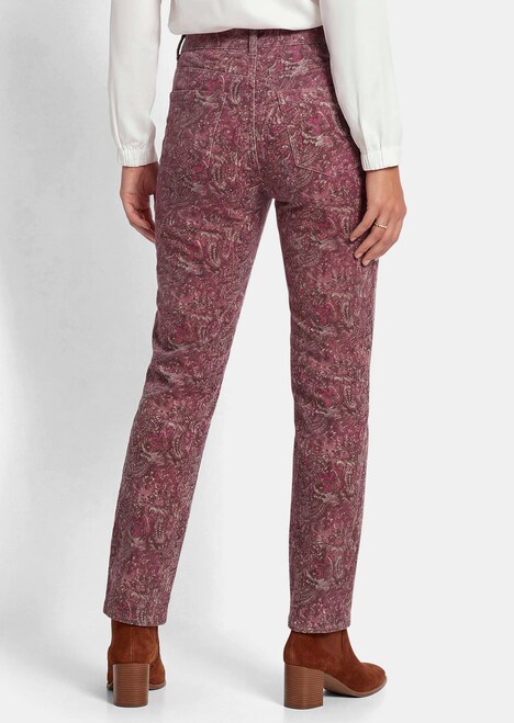 Cordhose LOUISA mit Paisley-Druck