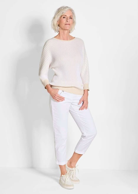 Baumwollmix mit Fledermausärmeln