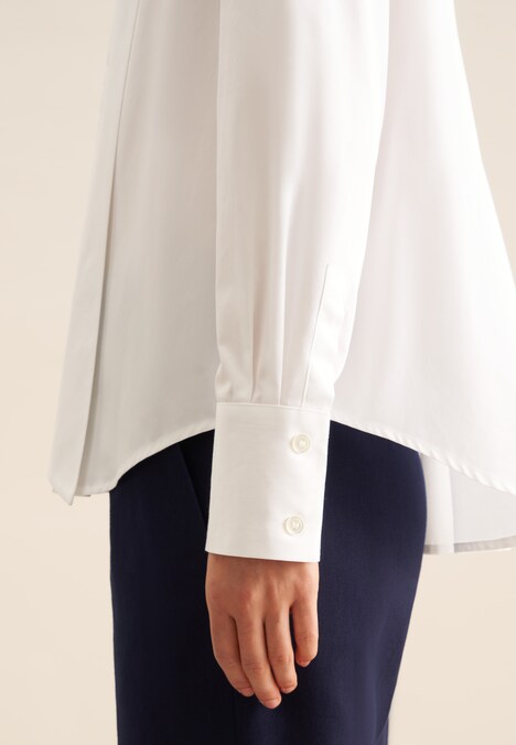 Damen Schluppenbluse - Uni