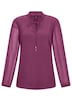 GOLDNER Blouse Chiffon blouse met vrouwelijke halslijn