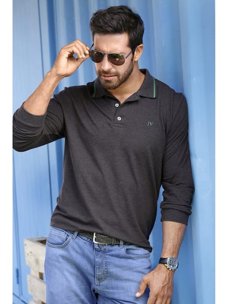 Langarm-Poloshirt ELLIS