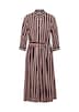 Hemdblusenkleid mit Streifendruck