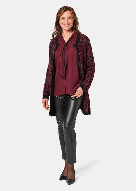 GOLDNER Tricot cardigan Chique tricot cardigan met glansgaren