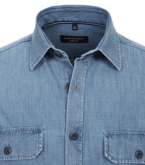 Jeanshemd uni Casual Fit