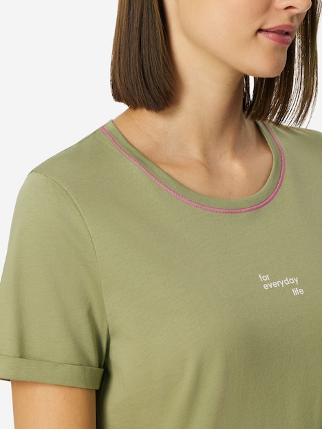 Schiesser Damen Nachthemd Casual Essentials linde