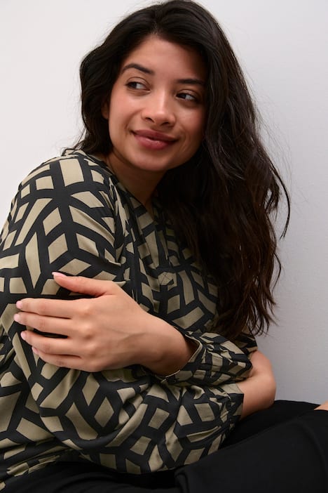 Blouse met lange mouwen Regular fit