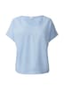 T-Shirt im Fabricmix mit Leinenanteil