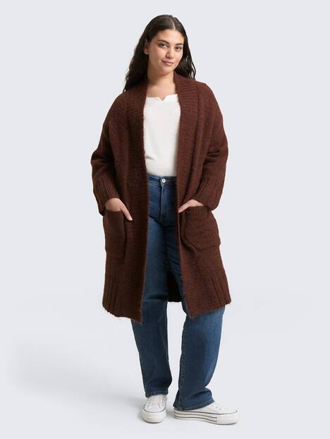 Oversize Cardigan mit Wollanteil