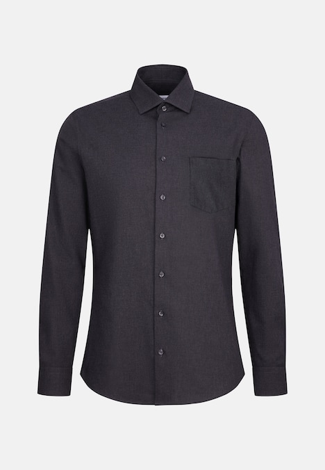 Herren Flanellhemd - Uni