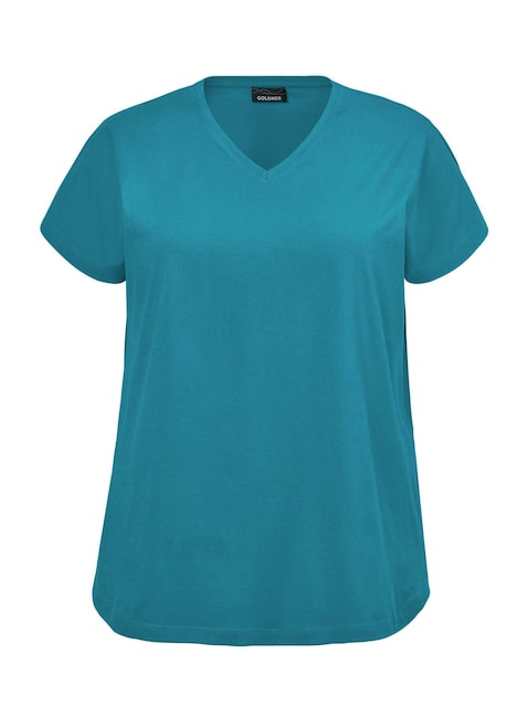 Luftiges Shirt mit schmaler Blende