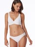 Schiesser Damen Rioslip 2-Pack Air blickdichte Spitze - weiss-maple