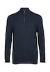 Strukturierter Pullover mit Half-Zip