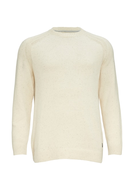 Crew-Neck-Pullover mit Farbeffekt