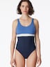 Schiesser Damen Badeanzug Schwimmer - Ocean Swim - nachtblau