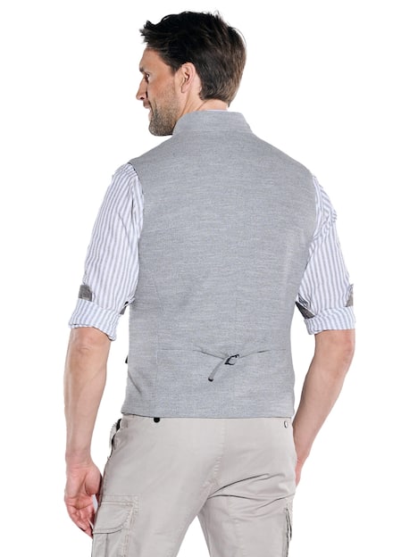 engbers Herren Sakko-Weste slim fit , Hellgrau