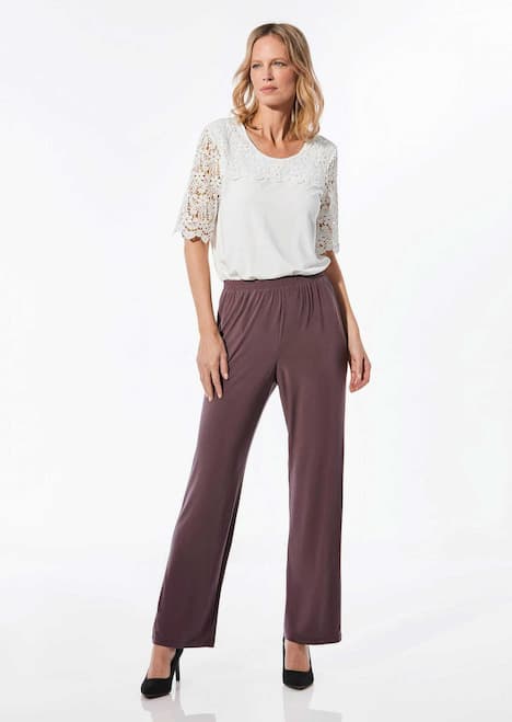 GOLDNER Slinky broek VERA Comfortabele slinky broek met elastische tailleband