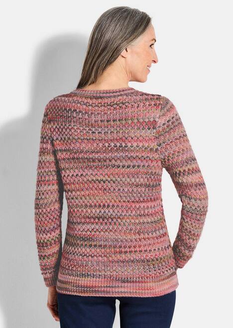 Baumwoll-Pullover in Multicolor