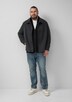 Struktur-Strickjacke mit Eingrifftaschen und Reißverschluss
