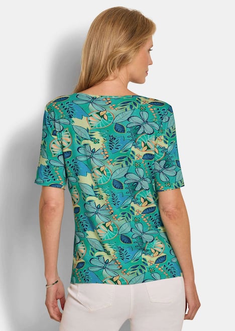 Cityshirt mit floralem Print