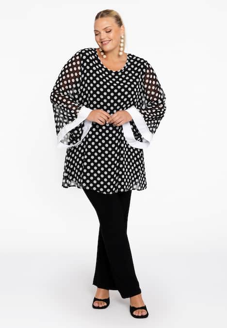 Tunika mit Punktdruck