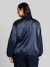 Satin Blouson Jacke mit Bomberkragen