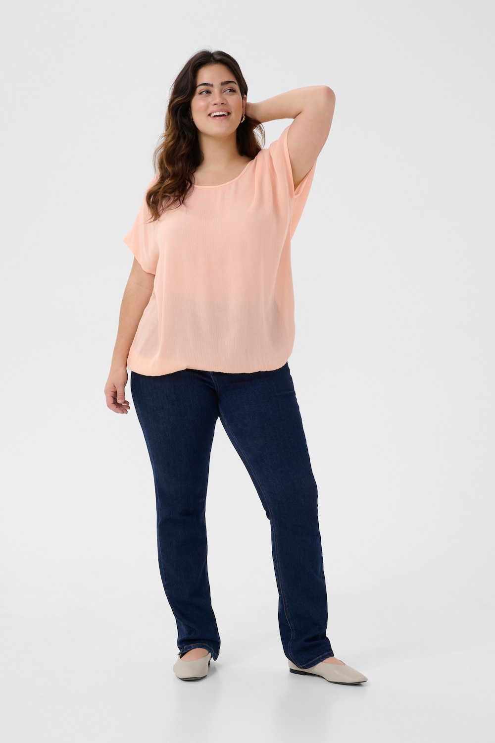 Kurzarm-Bluse Loose fit