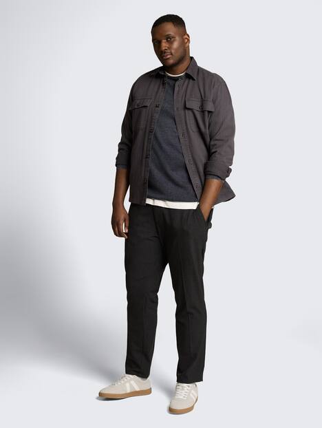 Tom Tailor Men PLUS Pullover & Strickjacken Plus Size - Strickpullover aus Baumwolle