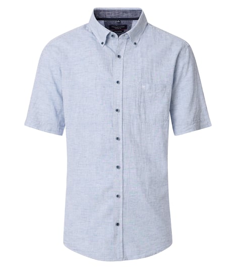 Leinenhemd gestreift Casual Fit