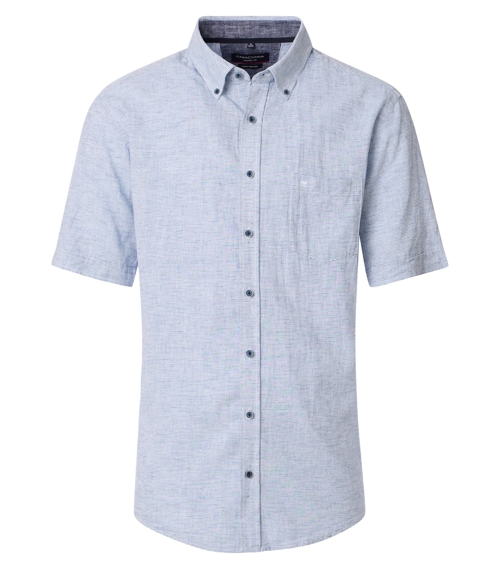 CASAMODA Leinenhemd gestreift Casual Fit
