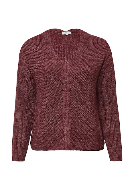 Weicher Strickpullover im Relaxed Fit mit V-Ausschnitt