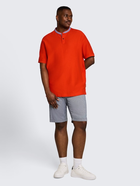 Poloshirt mit Stehkragen