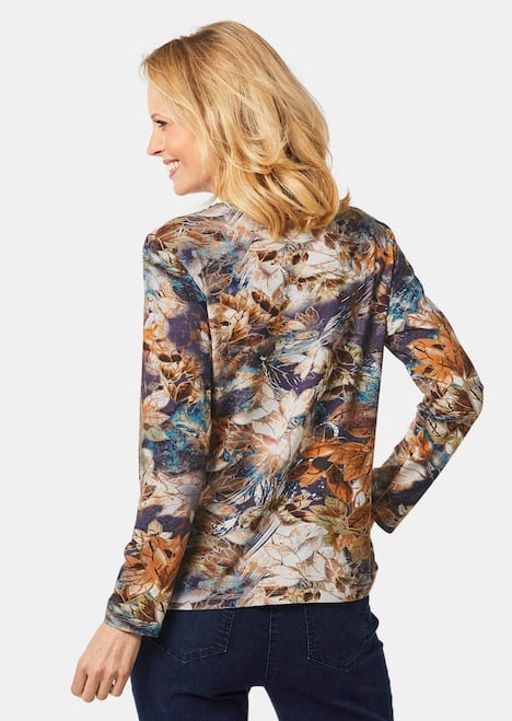 Druckshirt mit leichtem Glanz