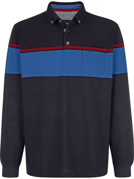 Langarm-Poloshirt SERENZIO