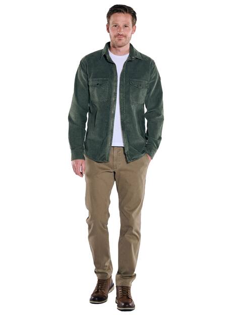 engbers Herren Overshirt aus Cord , Dunkelgruen