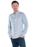 engbers Herren Leinenhemd mit gewaschener Optik , Hellblau