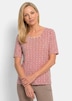 Jersey shirt met minimalistisch ruitpatroon
