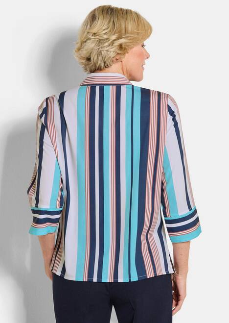 Blusenshirt mit Streifenmuster