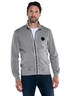 engbers Herren Sweatjacke mit Zipper , Silbergrau