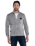 engbers Herren Sweatjacke mit Zipper , Silbergrau