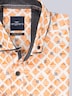 Herren Kurzarm-Hemd gemustert , Orange